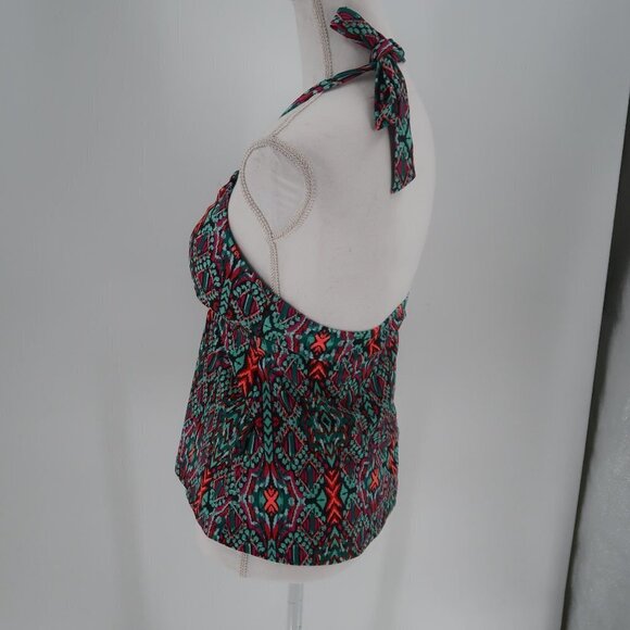 Converse Multi-Color Halter Tankini Top Size Medium NWT - Picture 6 of 8